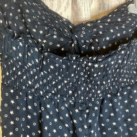 Etoile Isabel Marant vintage cotton star print bandeau jumpsuit 1= xs/s - Picture 8 of 11